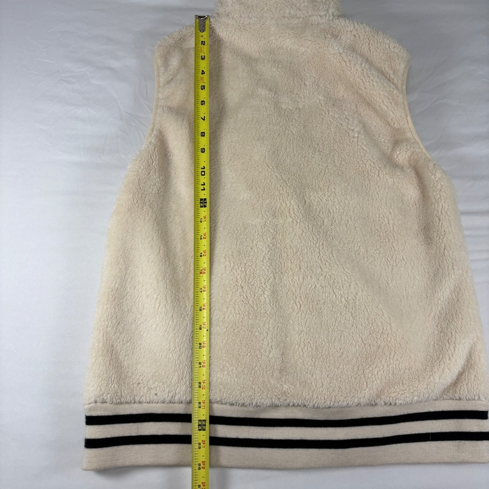 ZooZatz Iowa Hawkeyes Vest Womens XL Cream‎ Sherpa Fleece Full Zip NCAA College - Picture 7 of 8